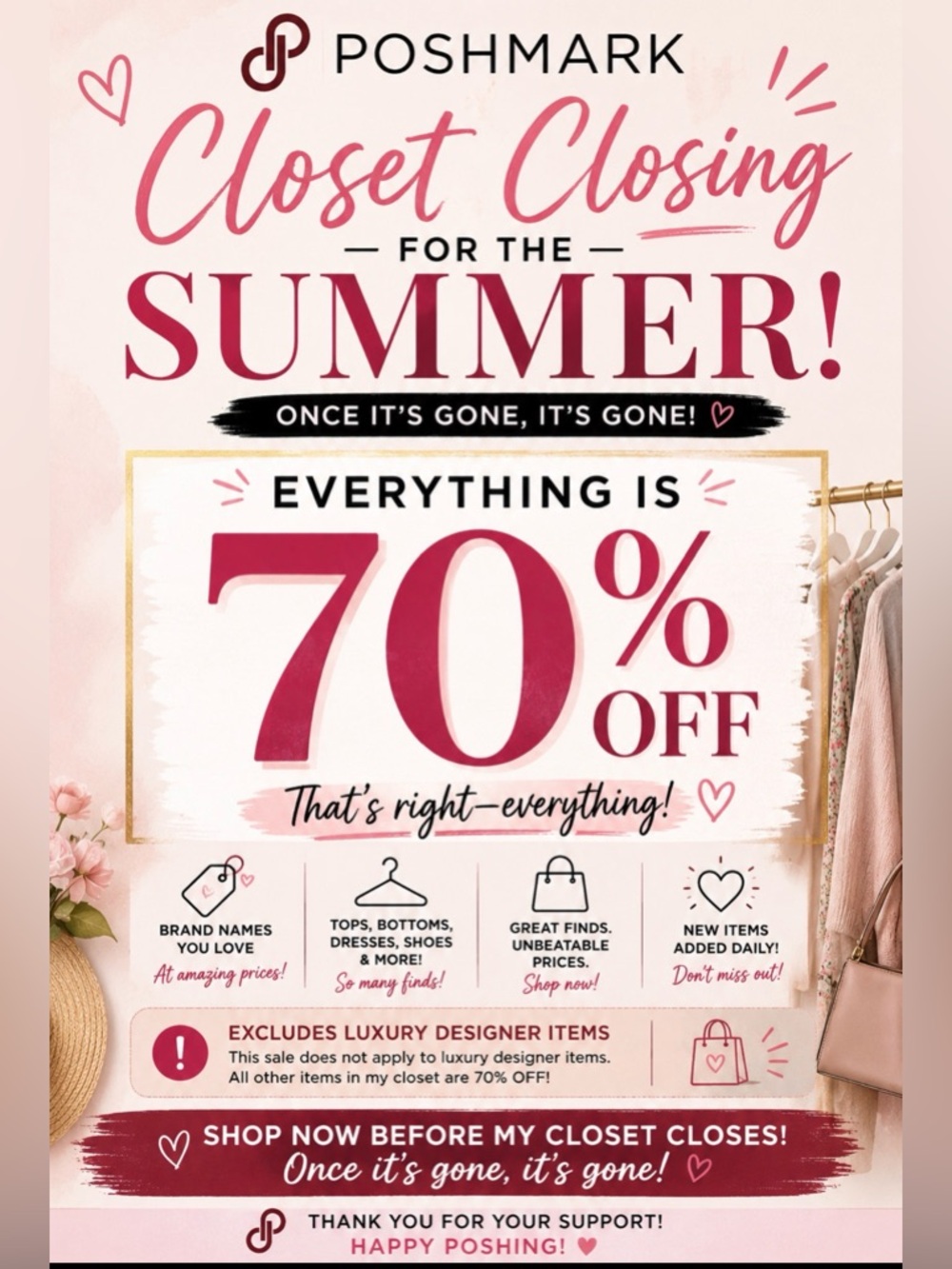Bundle and send offer and I will accept in almost everything in closet